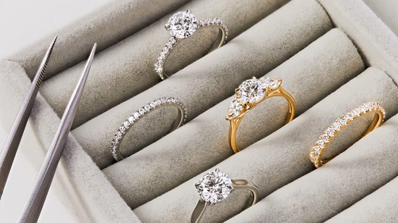 Stacking Rings with Gemstones