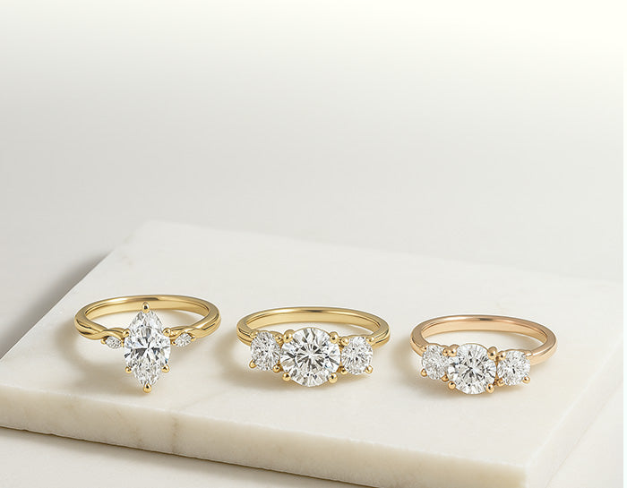 Three Stone Engagement Rings