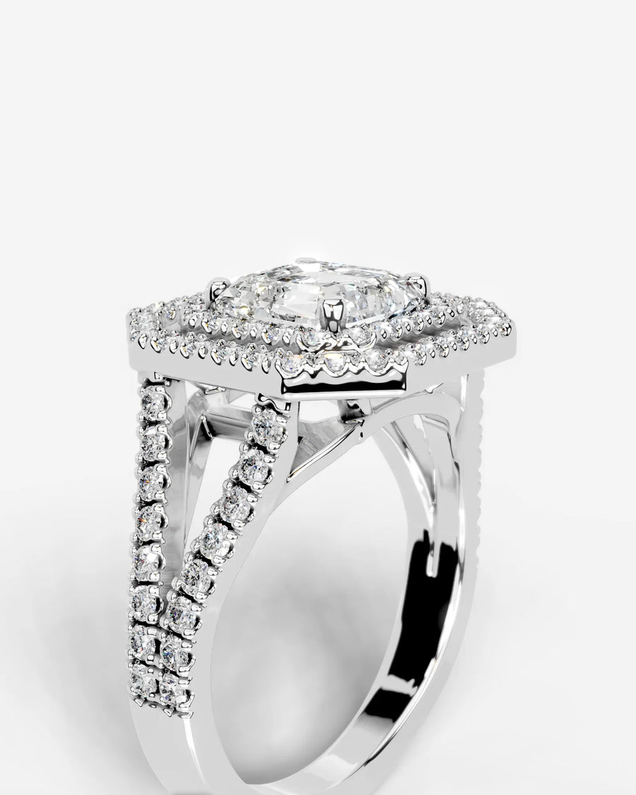 Naomi (Asscher) 18k White Gold 003