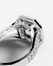 Naomi (Asscher) 14k White Gold 005