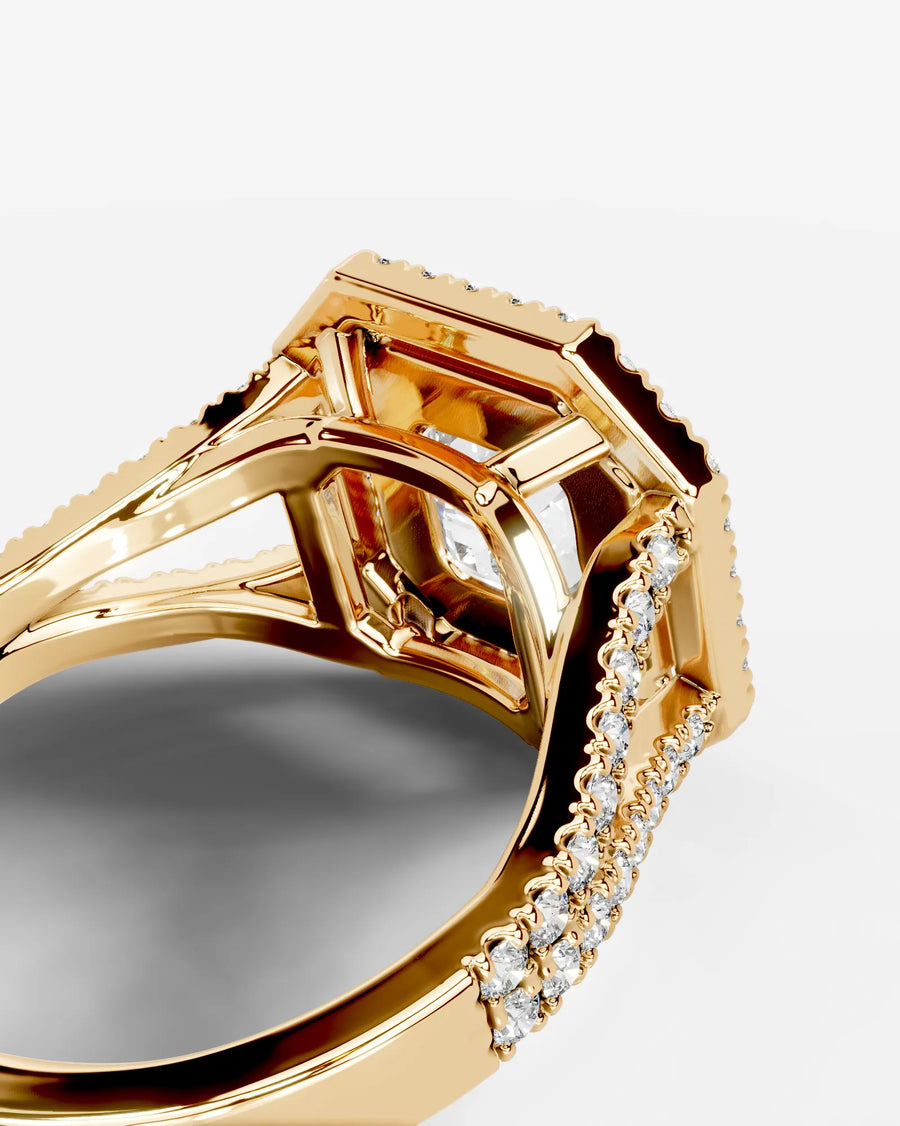 Naomi (Asscher) 18k Yellow Gold 005