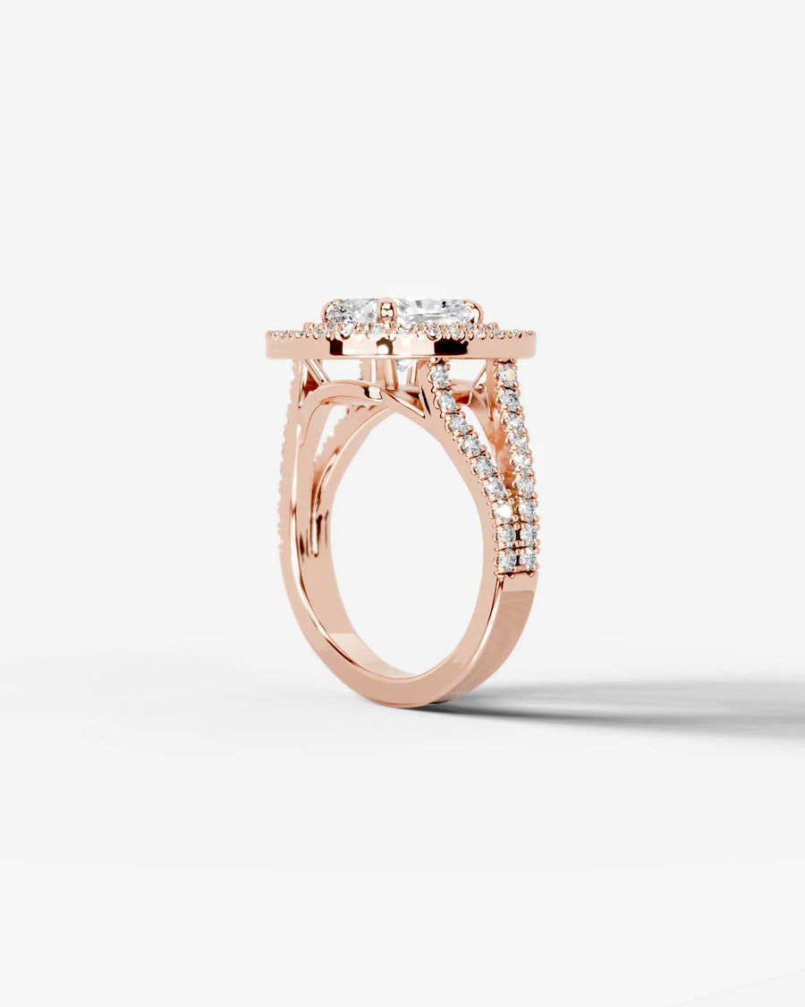 Naomi (Elongated Cushion) 14k Rose Gold 003