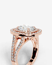 Naomi (Elongated Cushion) 14k Rose Gold 004