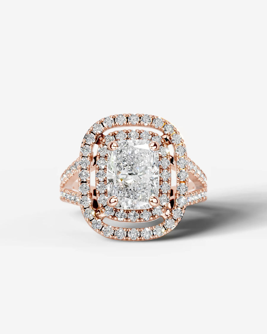 Naomi (Elongated Cushion) 14k Rose Gold 001