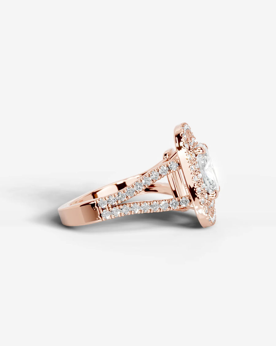 Naomi (Elongated Cushion) 14k Rose Gold 006