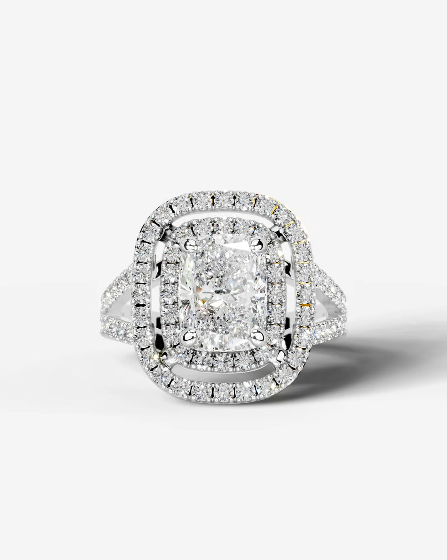 Naomi (Elongated Cushion) 18k White Gold 001
