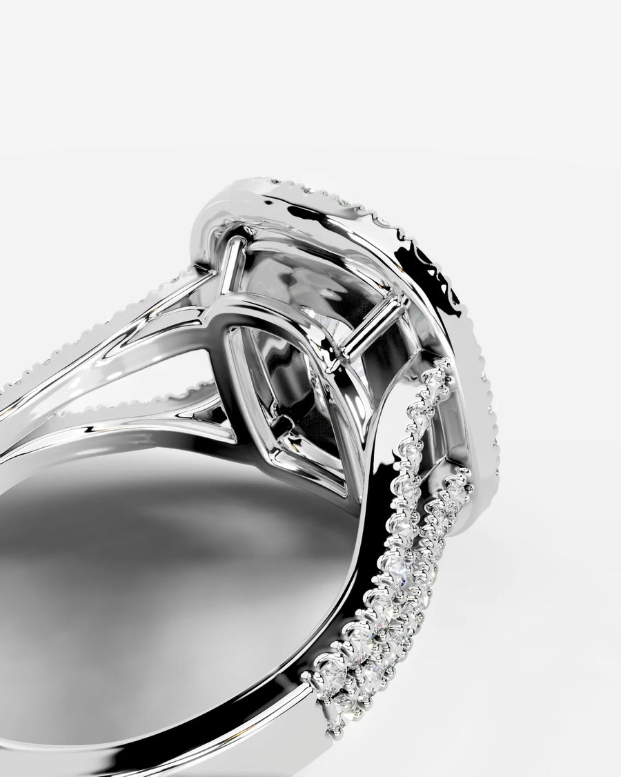 Naomi (Elongated Cushion) 14k White Gold 005
