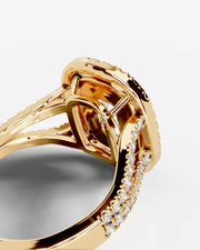 Naomi (Elongated Cushion) 14k Yellow Gold 005