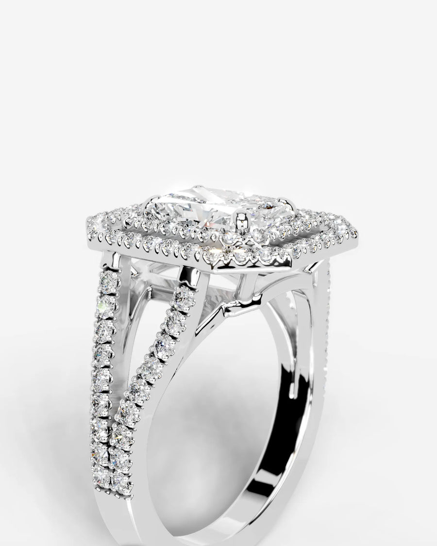 Naomi (Elongated Radiant) 14k White Gold 003