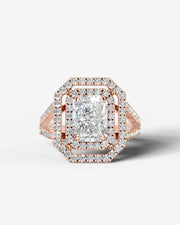 Naomi (Elongated Radiant) 14k Rose Gold 001