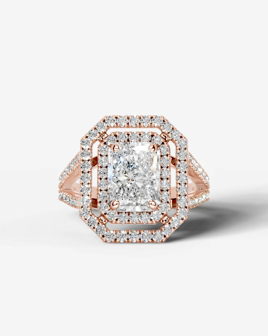Naomi (Elongated Radiant) 14k Rose Gold 001