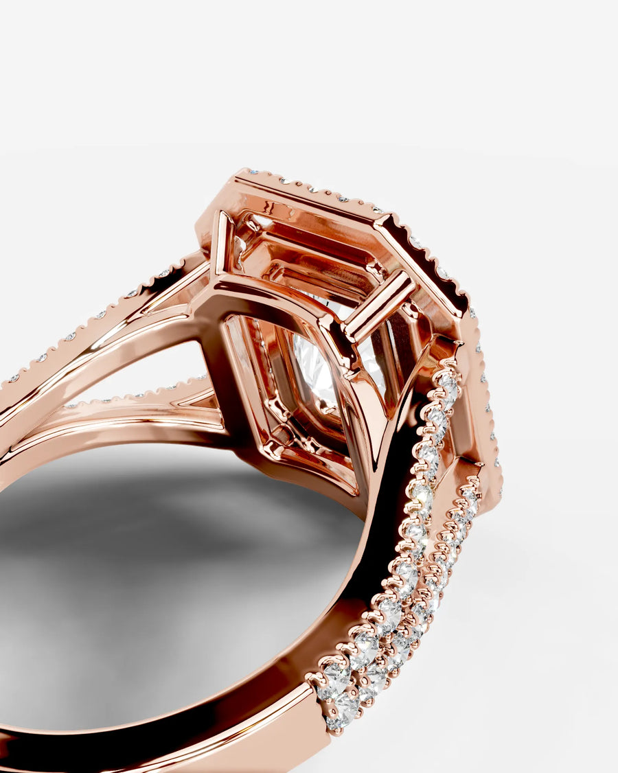 Naomi (Elongated Radiant) 14k Rose Gold 005