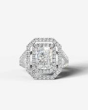 Naomi (Elongated Radiant) 14k White Gold 001