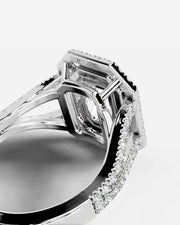 Naomi (Elongated Radiant) 18k White Gold 005