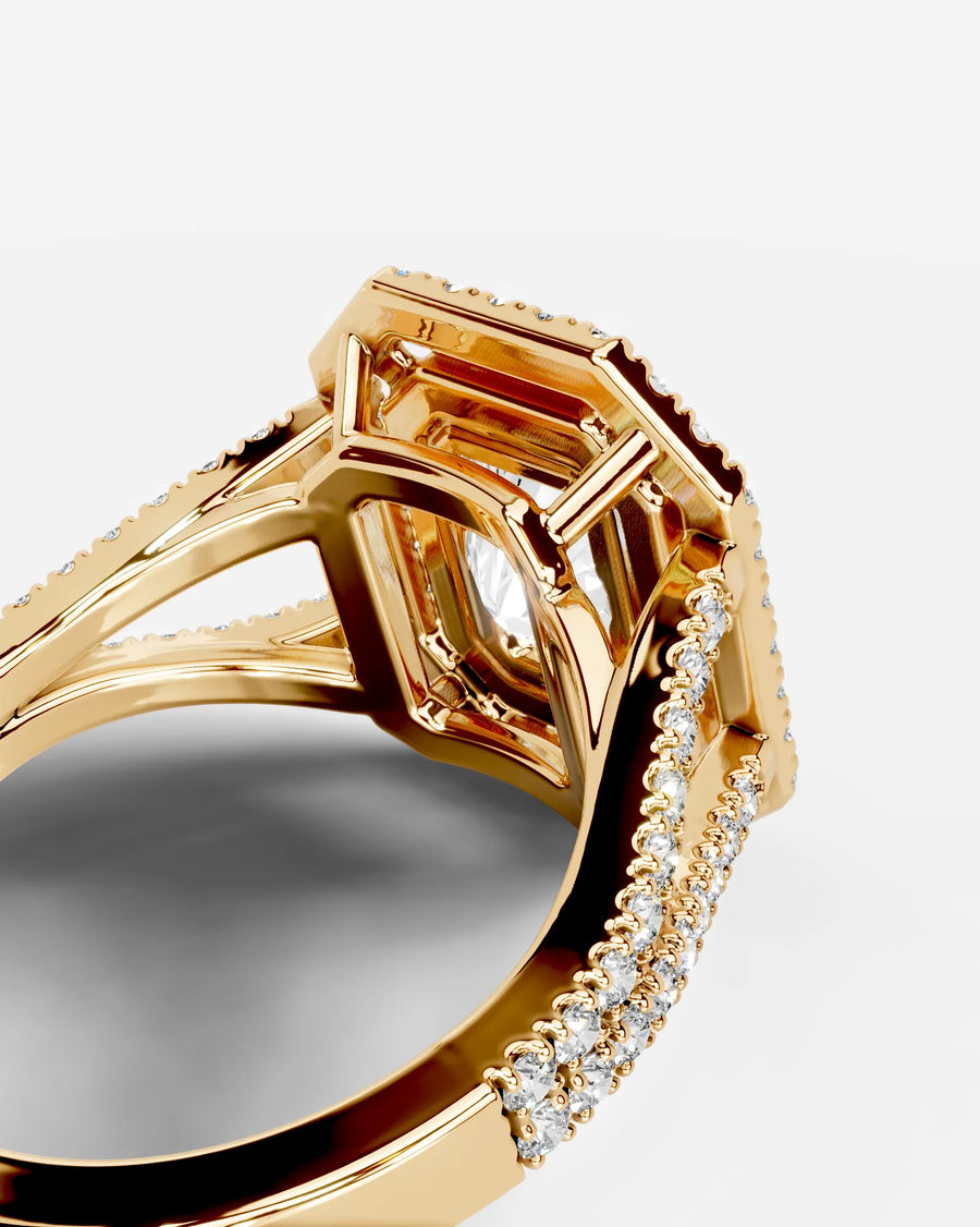 Naomi (Elongated Radiant) 18k Yellow Gold 005