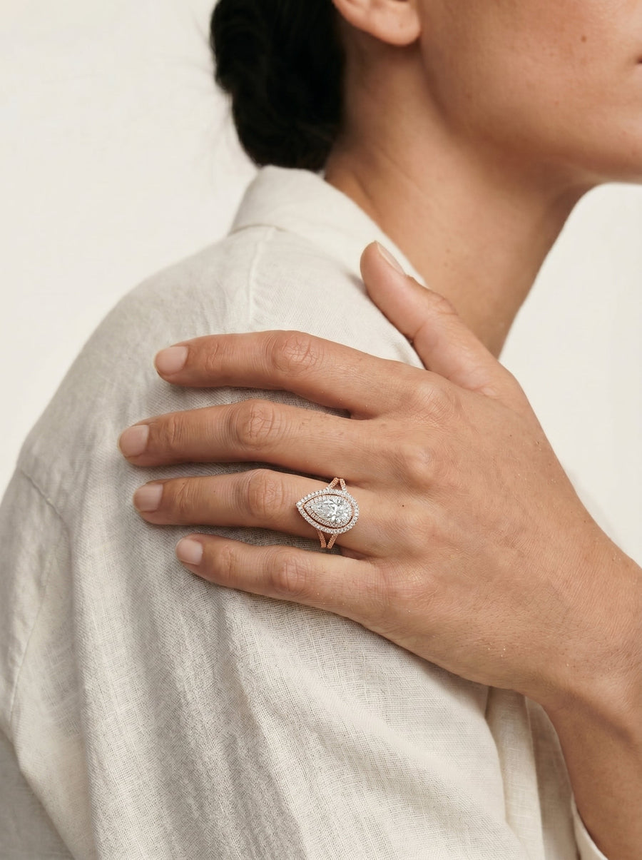 Naomi (Pear) 14k Rose Gold 004