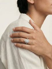 Naomi (Pear) 14k White Gold 004