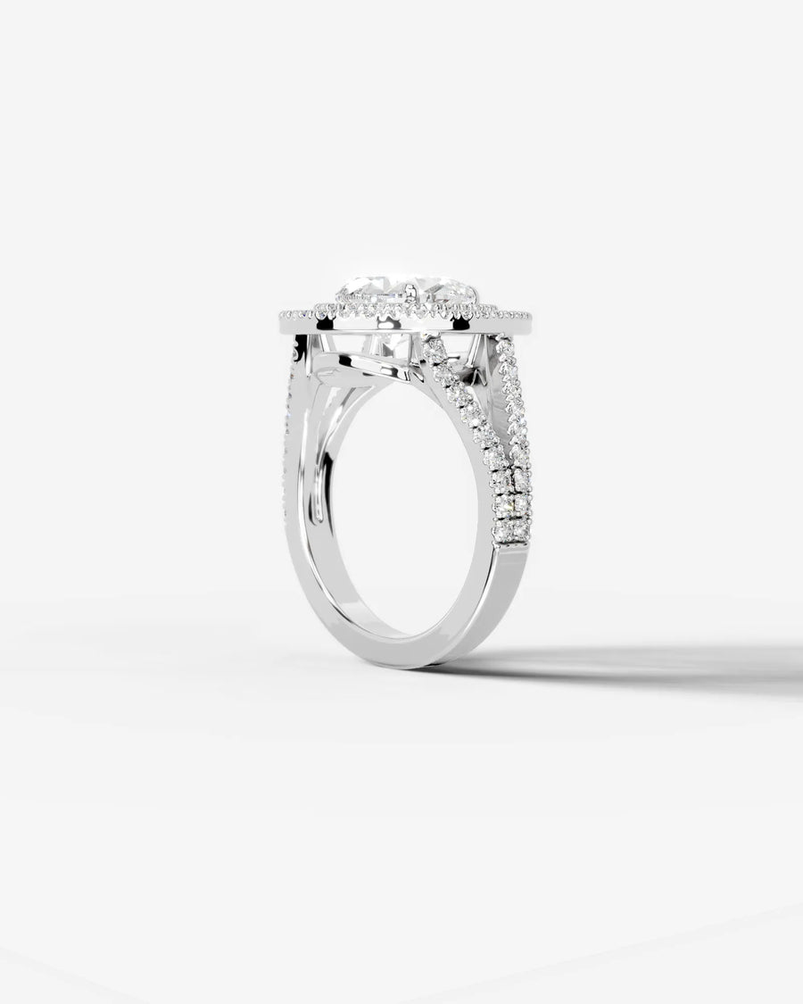 Naomi (Pear) 18k White Gold 002