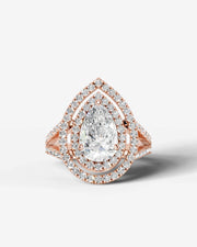 Naomi (Pear) 14k Rose Gold 001