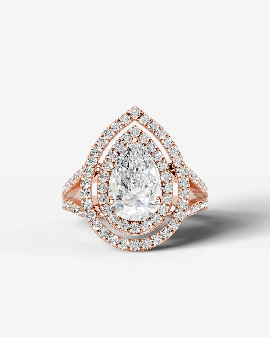 Naomi (Pear) 14k Rose Gold 001