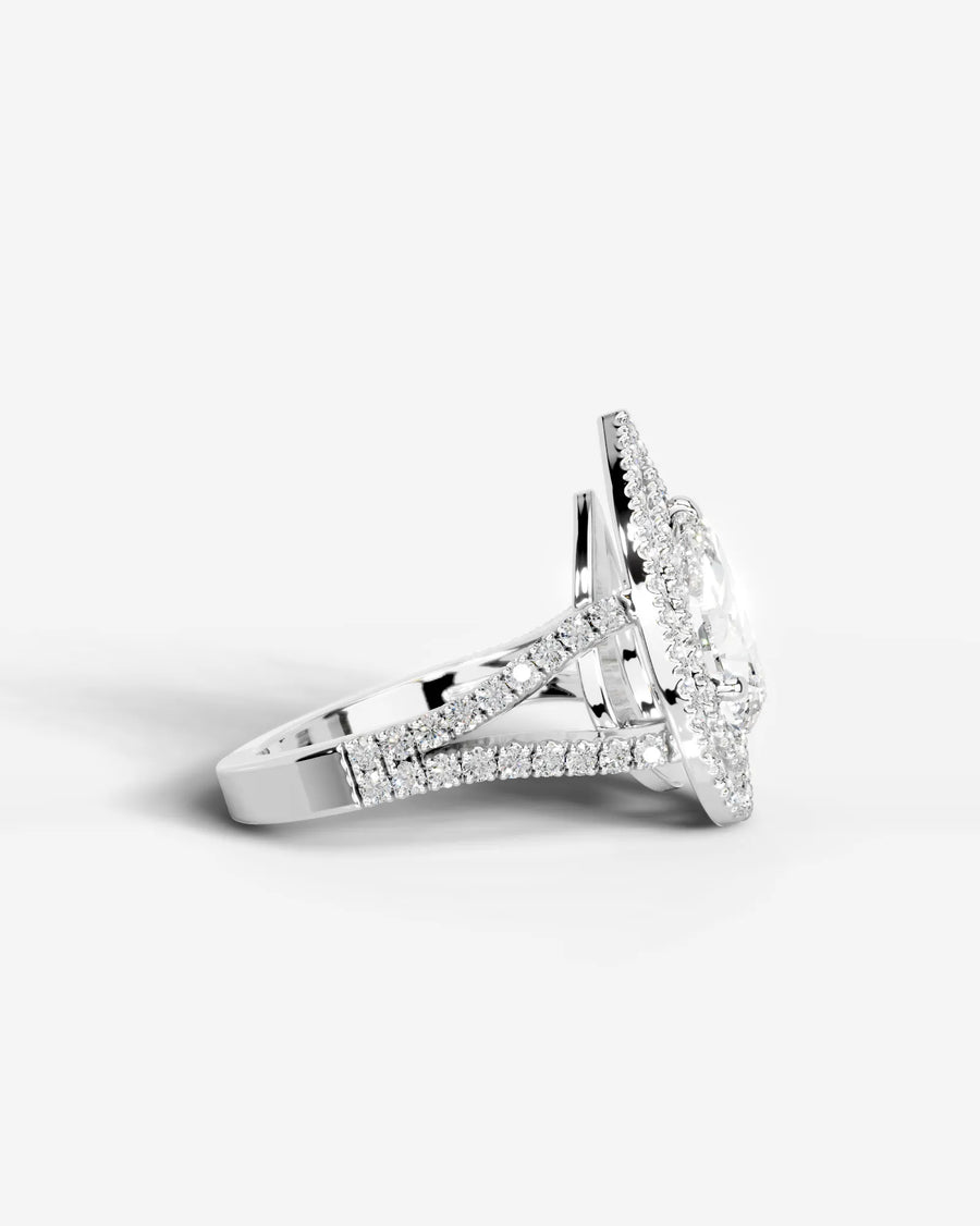 Naomi (Pear) 14k White Gold 006