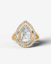 Naomi (Pear) 14k Yellow Gold 001