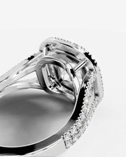 Naomi (Cushion) 14k White Gold 005
