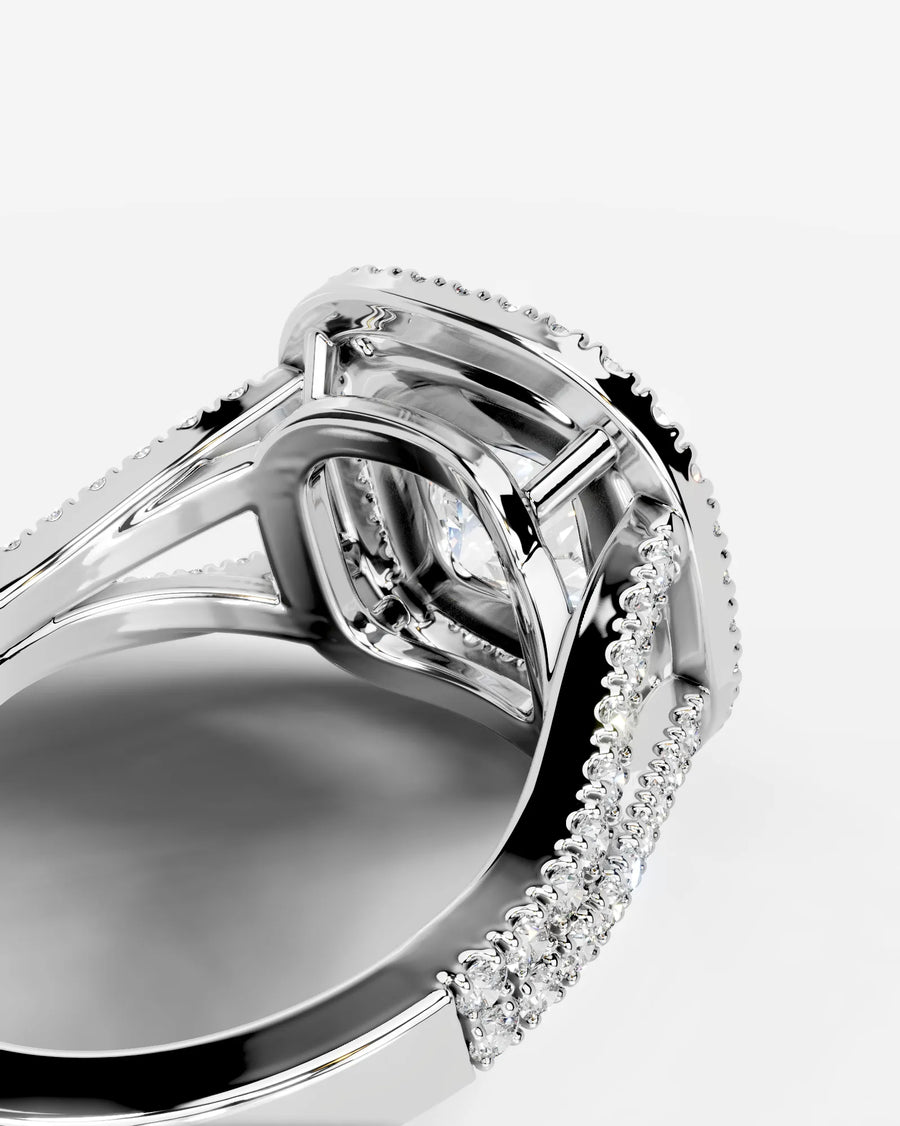 Naomi (Cushion) 14k White Gold 005