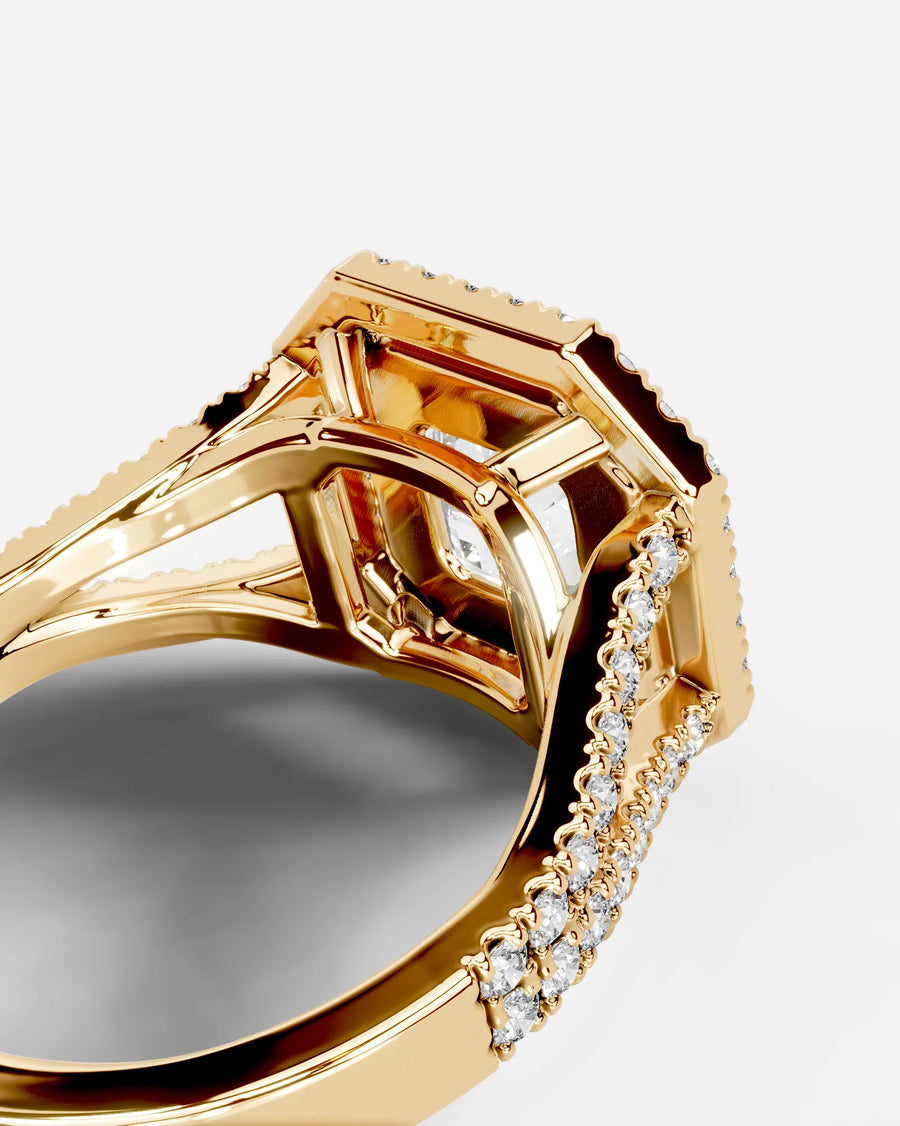 Naomi (Radiant) 18k Yellow Gold 005