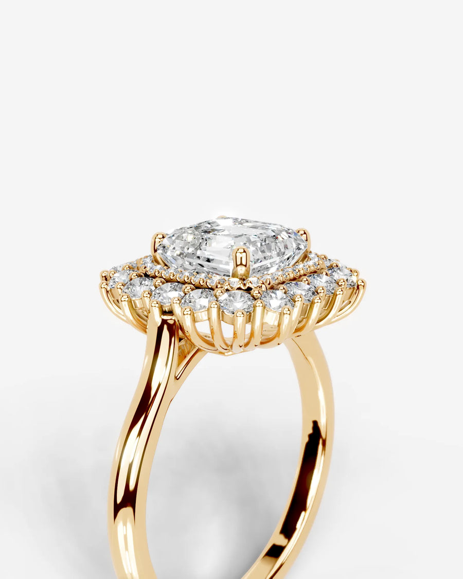 Myaree (Asscher) 18k Yellow Gold 005