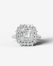 Myaree (Asscher) 14k White Gold 001
