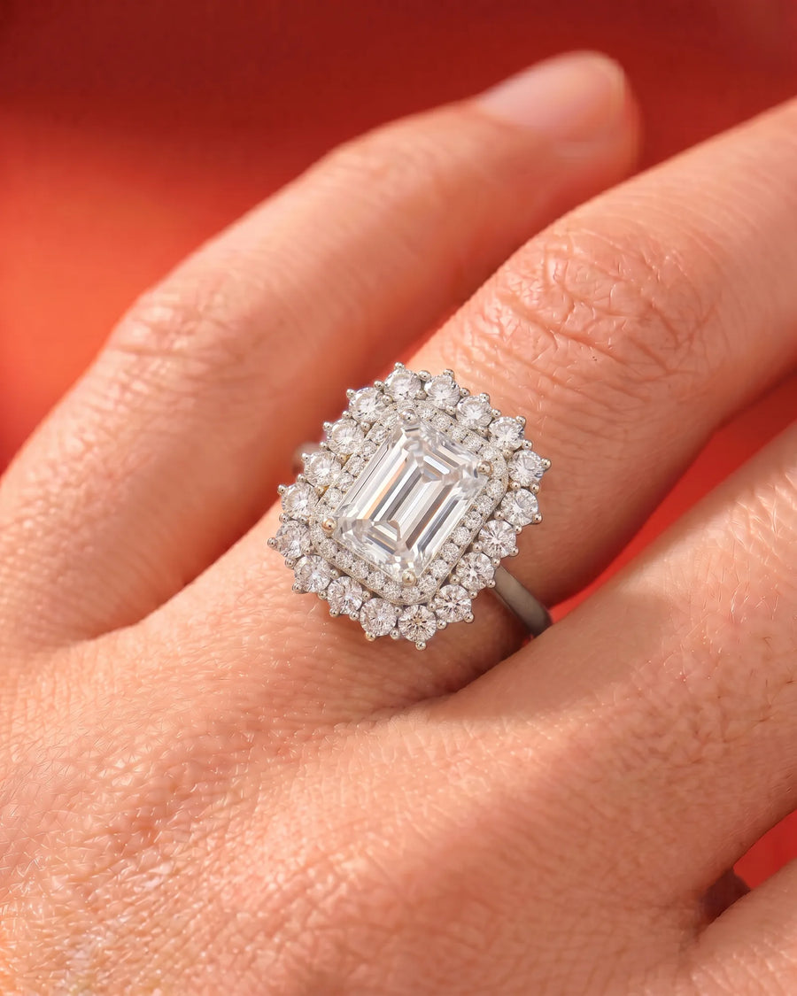 Myaree (Emerald) 14k White Gold 006