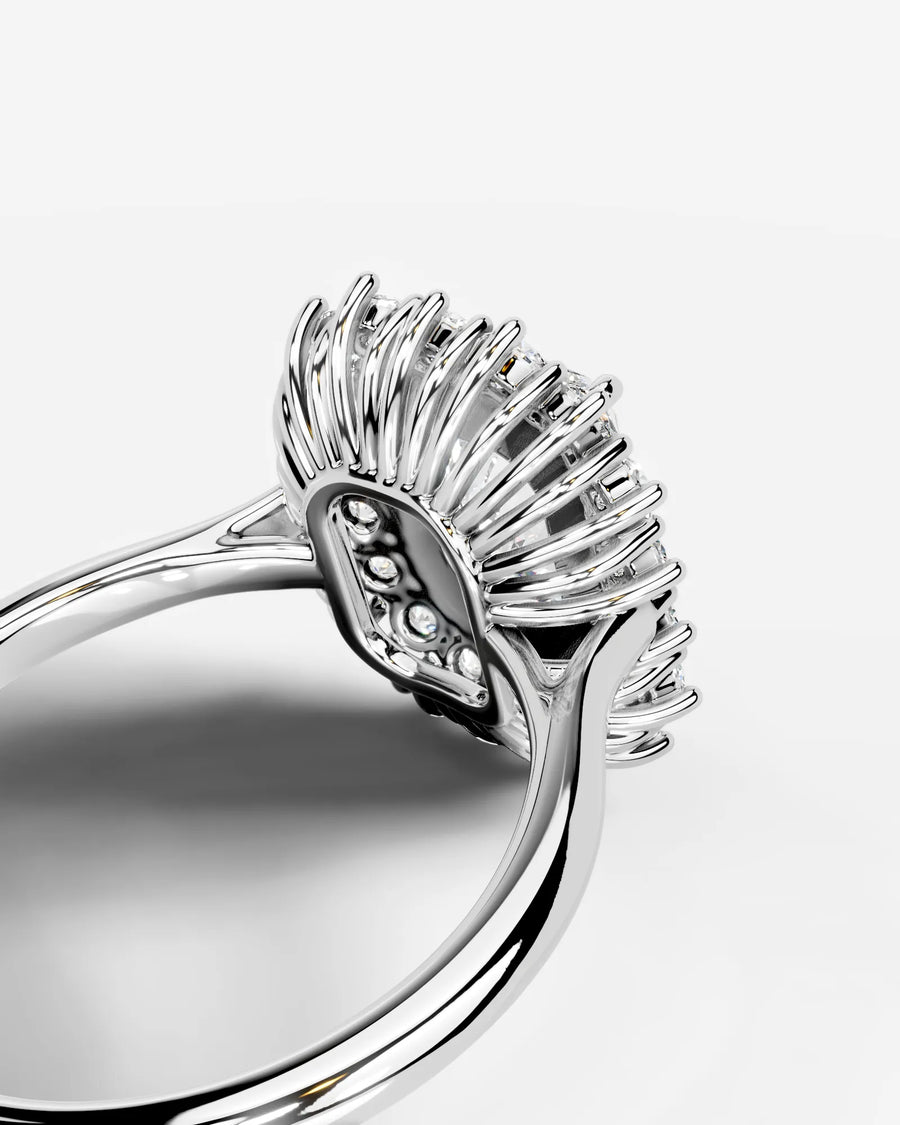 Myaree (Elongated Cushion) 14k White Gold 002