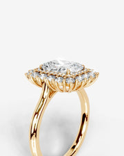 Myaree (Elongated Radiant) 14k Yellow Gold 005