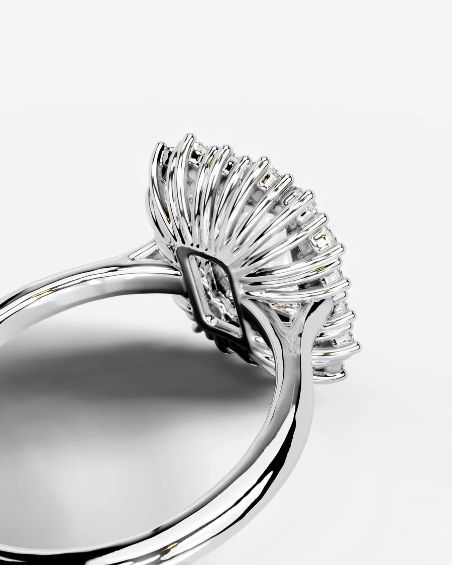 Myaree (Elongated Radiant) 18k White Gold 002