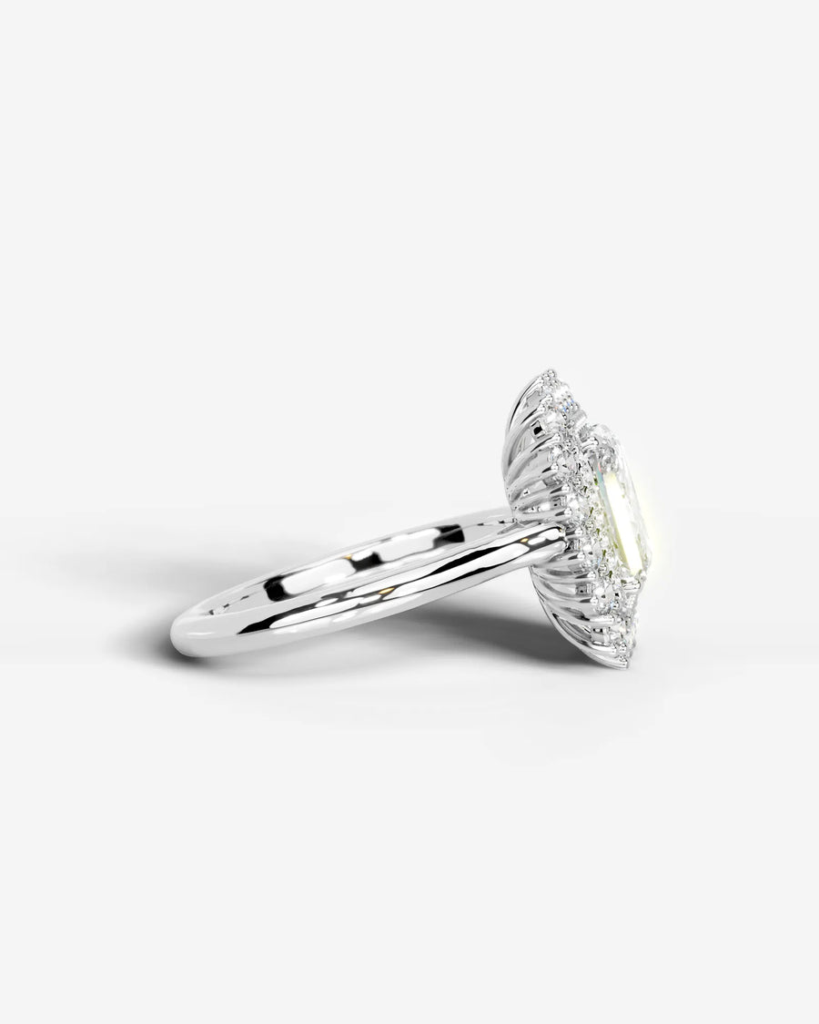 Myaree (Elongated Radiant) 18k White Gold 003