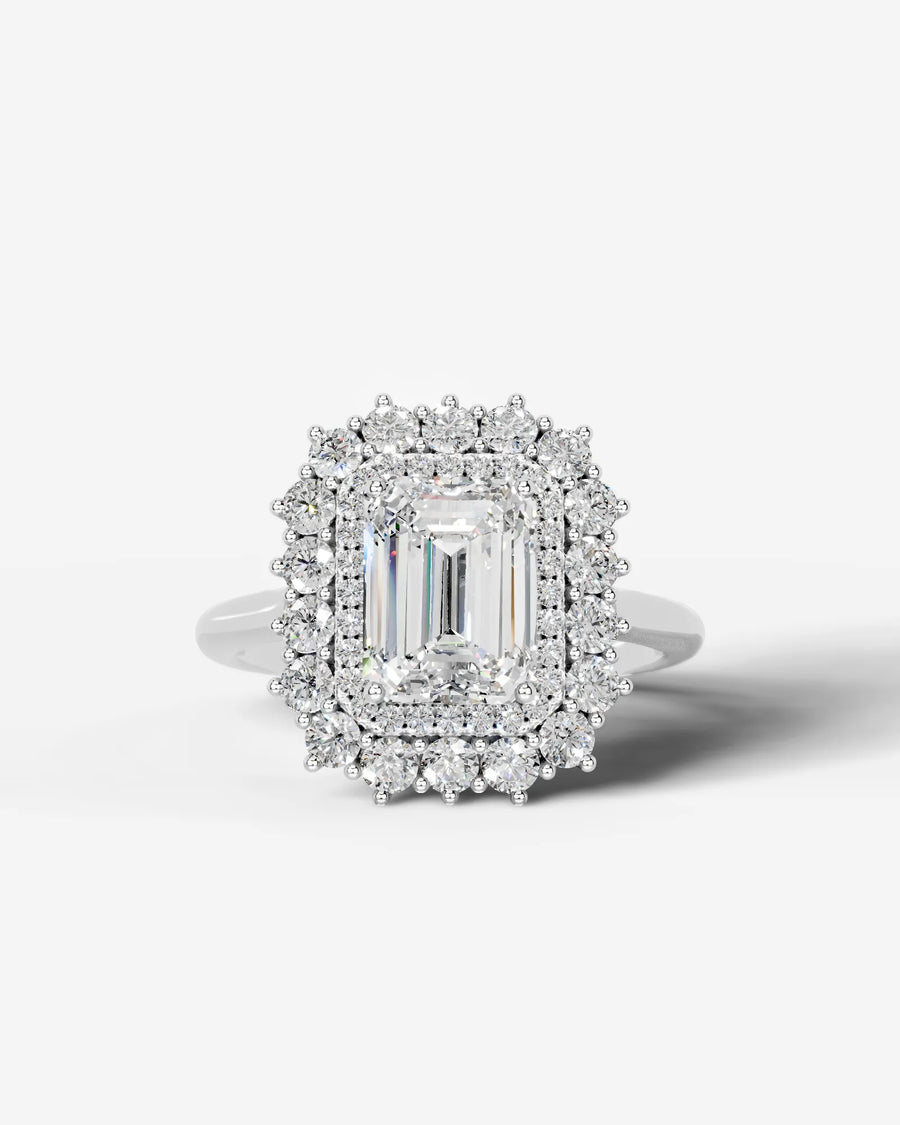 Myaree (Emerald) 14k White Gold 001