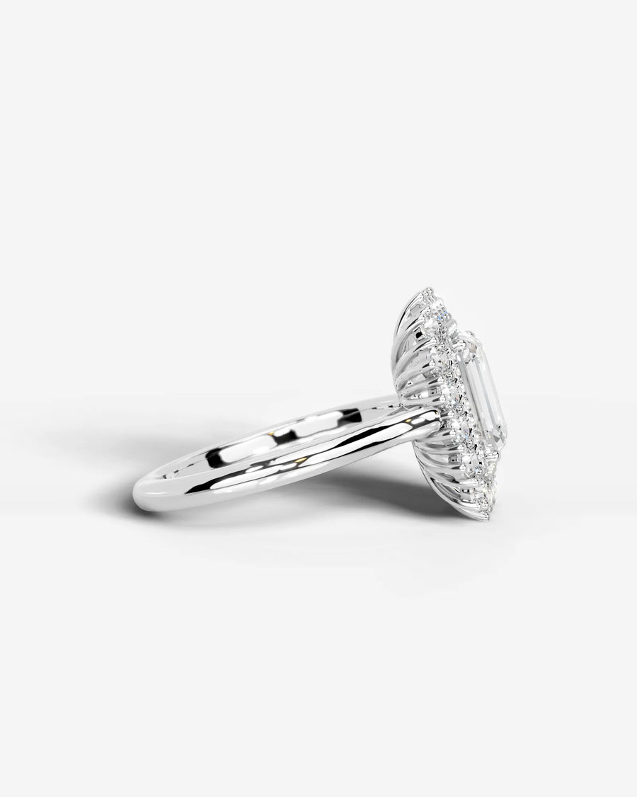Myaree (Emerald) 14k White Gold 003