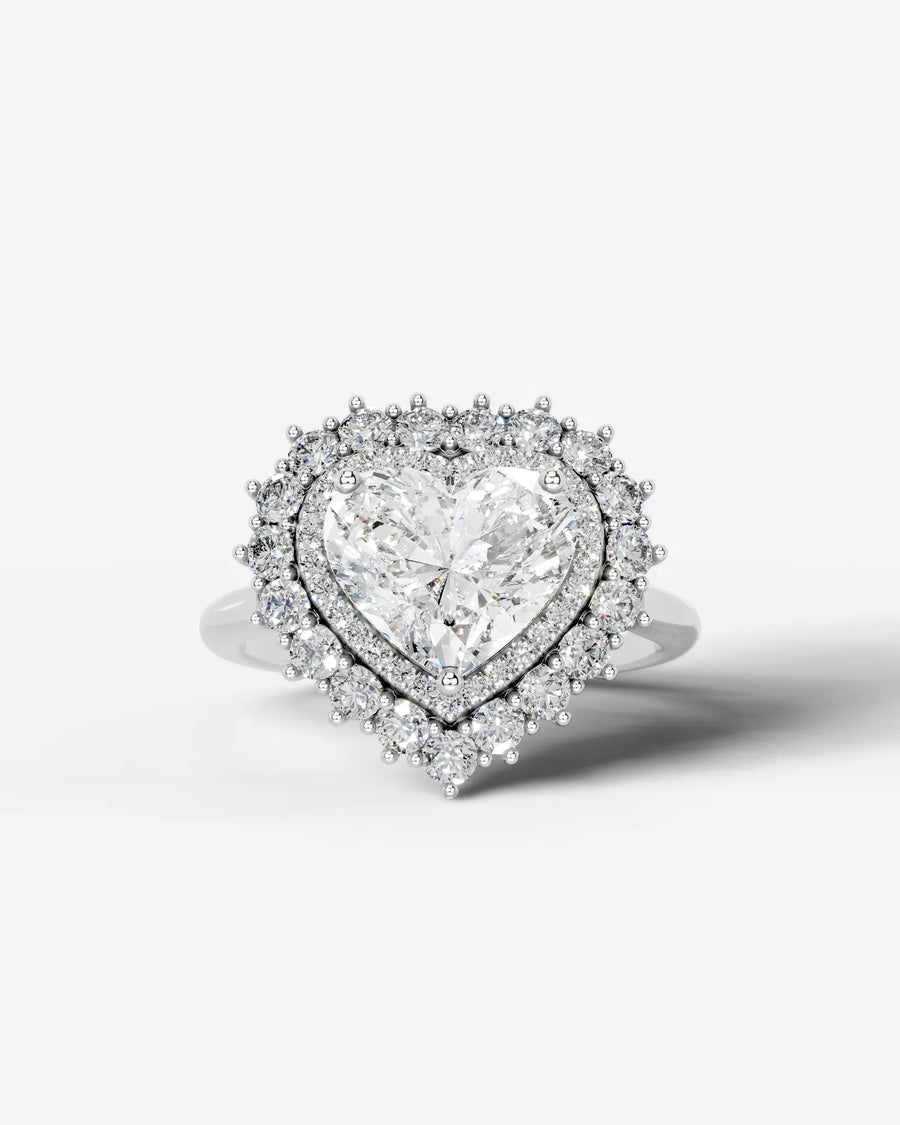 Myaree (Heart) 14k White Gold 001