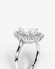 Myaree (Pear) 14k White Gold 005