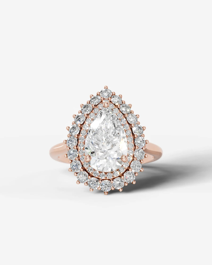 Myaree (Pear) 14k Rose Gold 001