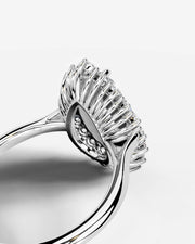 Myaree (Pear) 14k White Gold 002
