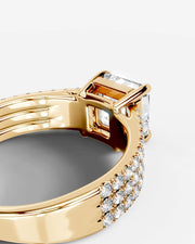 Jillian (Asscher) 18k Yellow Gold 004