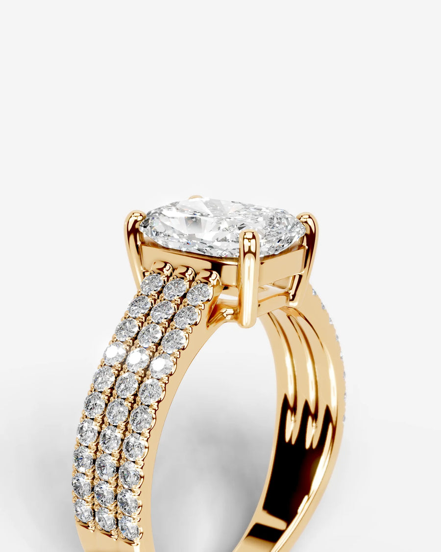 Jillian (Elongated Cushion) 14k Yellow Gold 003