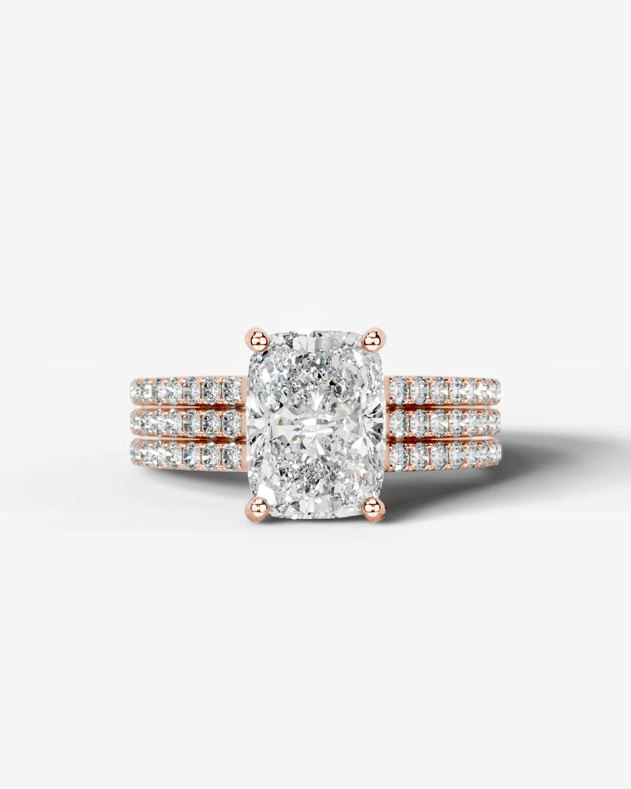 Jillian (Elongated Cushion) 14k Rose Gold 001