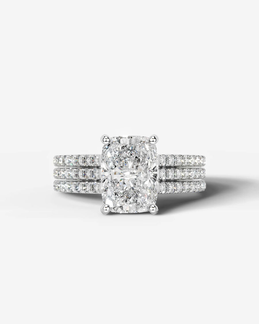 Jillian (Elongated Cushion) 18k White Gold 001