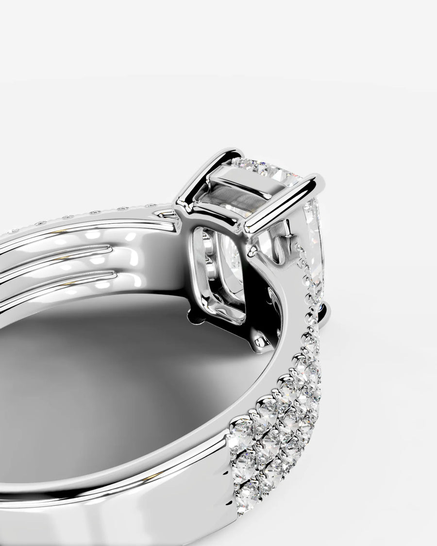 Jillian (Elongated Cushion) 14k White Gold 004