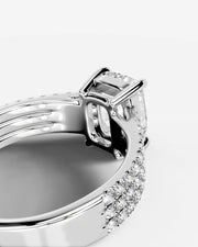 Jillian (Elongated Cushion) 18k White Gold 004