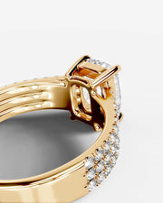 Jillian (Elongated Cushion) 14k Yellow Gold 004