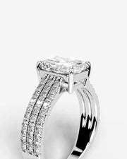 Jillian (Elongated Radiant) 18k White Gold 003